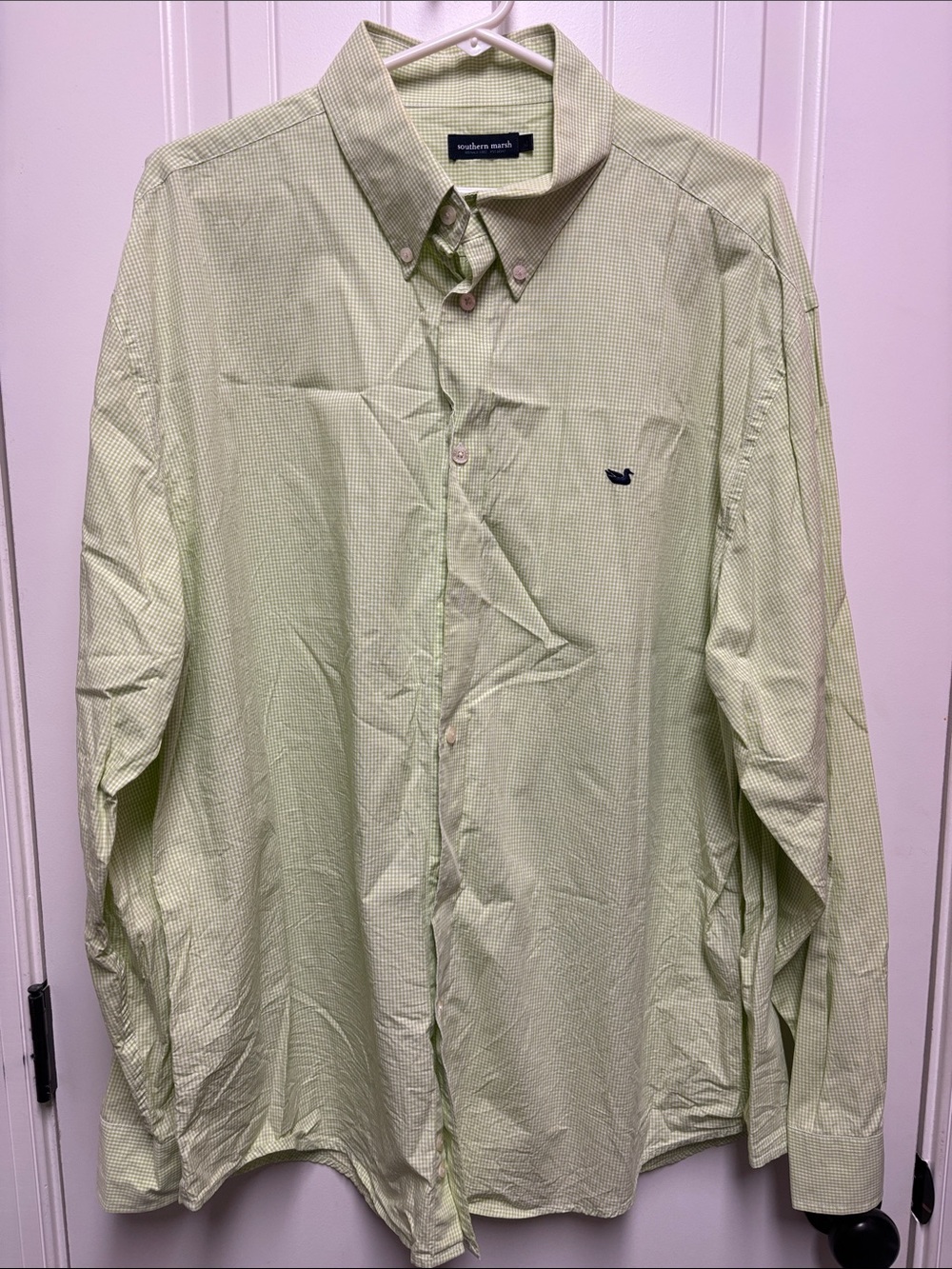 Southern Marsh Men's Pale Green Button-Down Shirt Size XL